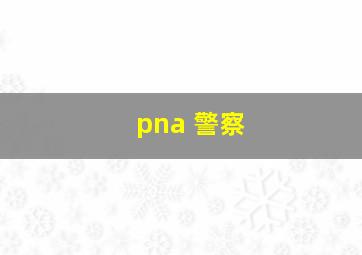 pna 警察